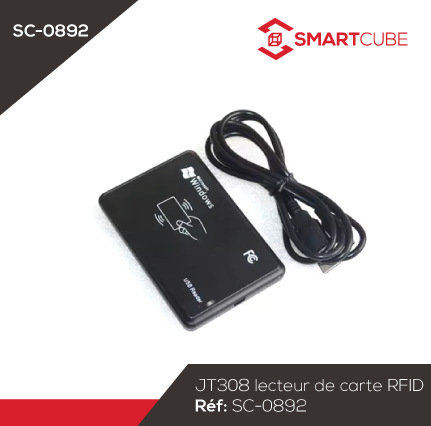 Arduino Lecteur de carte d'identité RFID intelligent USB - JT308 125KHz à  prix pas cher